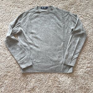 Light gray J. Crew 100% Lambswool Sweater